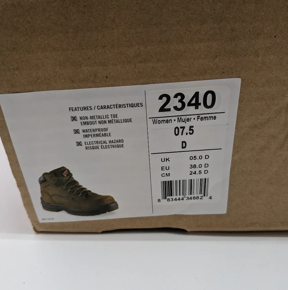 Red Wing Waterproof King Toe Steel Work Boots Model 2340 Women’s Size 7.5 D A061 - Picture 16 of 16
